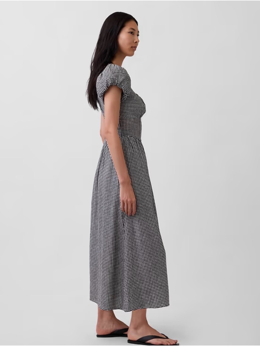 Gap Linen-Blend Drop-Waist Maxi Dress - Picture 3 of 5
